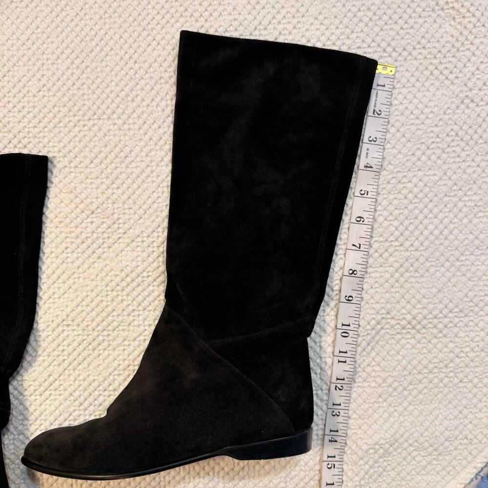 Bertie Black Leather Slouchy Womens Boots Size 38.5 - Picture 4 of 6